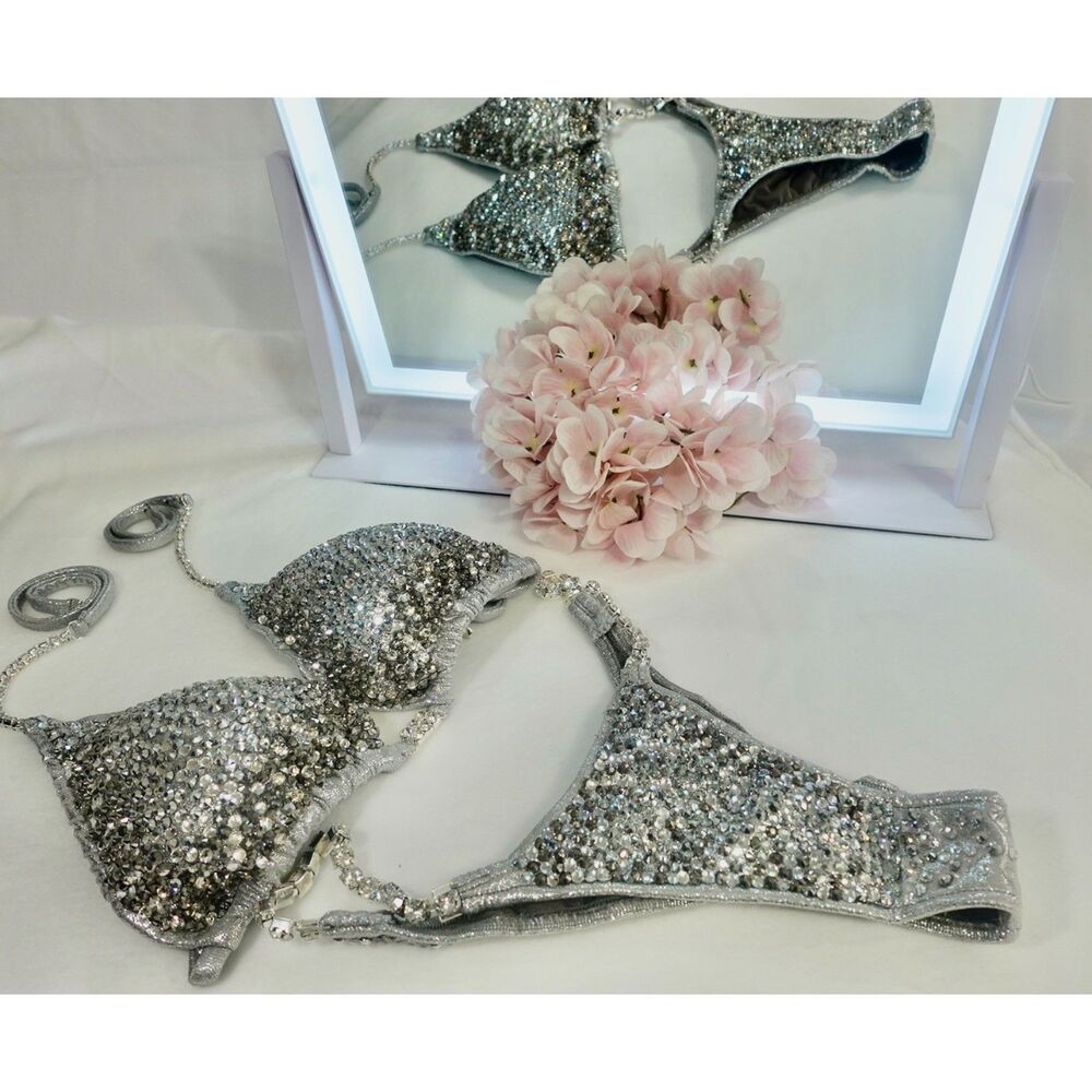 NPC Competition Bikini Fitness Silver Size S Cup A-B